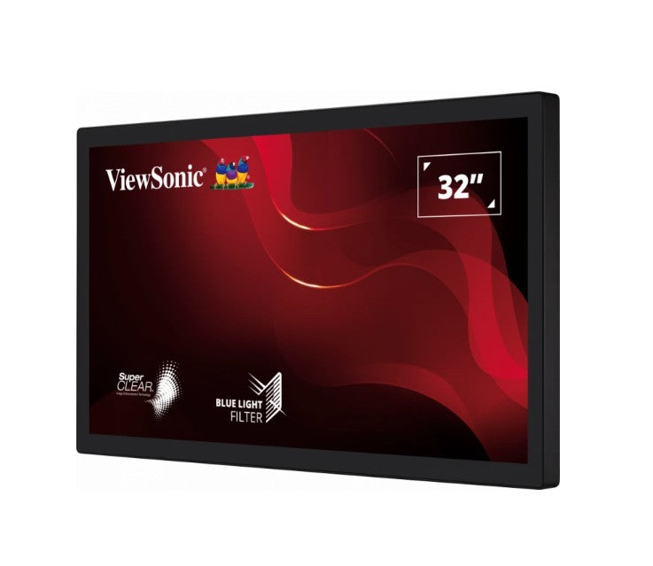 ViewSonic TD3207 32' 1080p Open Frame 10-Point PCAP Touch Monitor, 24/7 Operatio