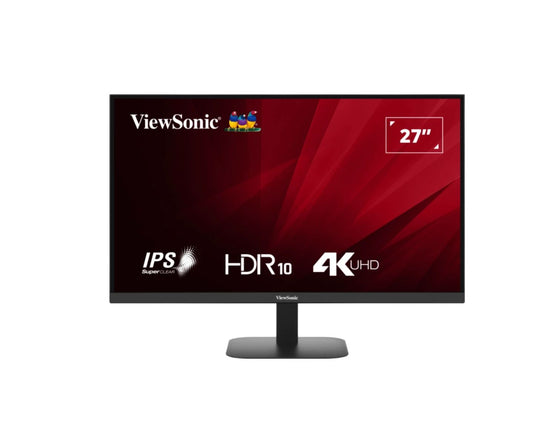 ViewSonic 27' 4K 3840 x 2160 SuperClear IPS, HDR10, 2x HDMI and DP x1, Eye Pro T