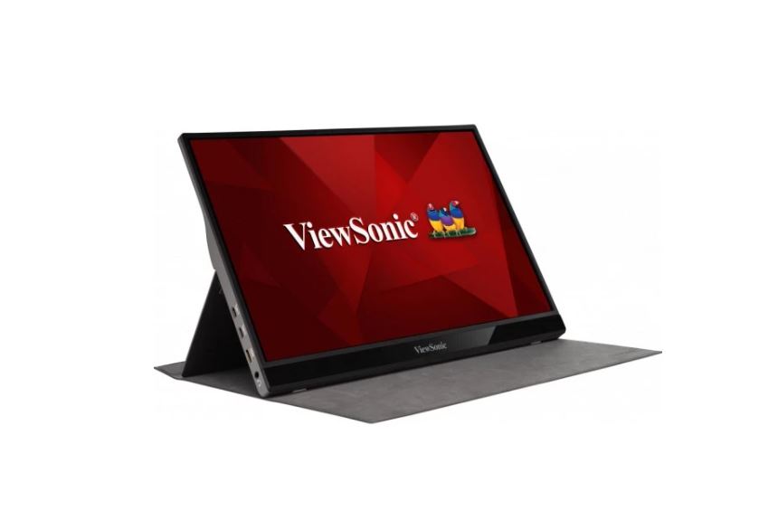 ViewSonic 16' VG1655 2x USB-C, IPS FHD, 3.5mm Audio, mHDMI x1, Business, Durable Laptop Desktop Extension, 2x Speakers, 1kg Ultra Portable Monitor