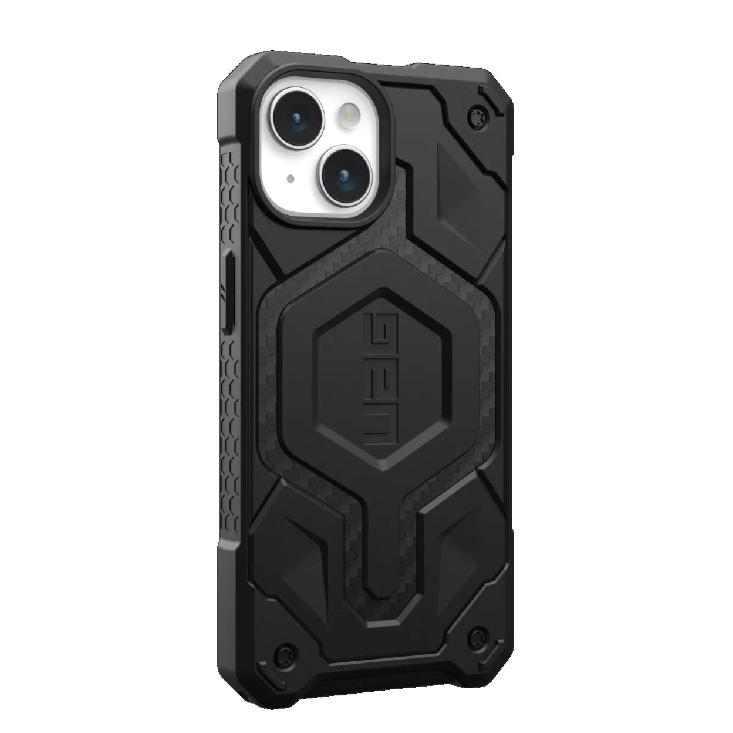 UAG Monarch Pro MagSafe Apple iPhone 15 (6.1') Rugged Case - Carbon Fiber (114219114242),25ft. Drop Protection (7.6M), 10 Years Warranty