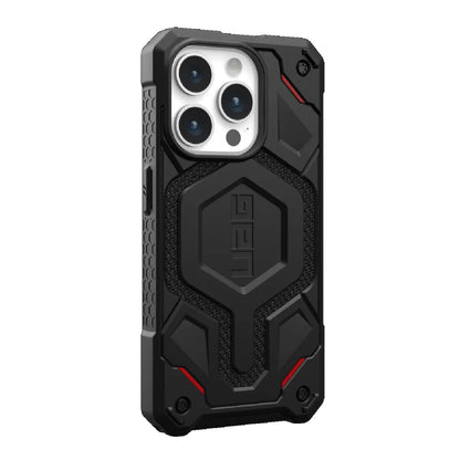 UAG Monarch Pro MagSafe Apple iPhone 15 Pro (6.1') Rugged Case - Kevlar Black (114221113940), 25ft. Drop Protection(7.6M), 10 Years Warranty