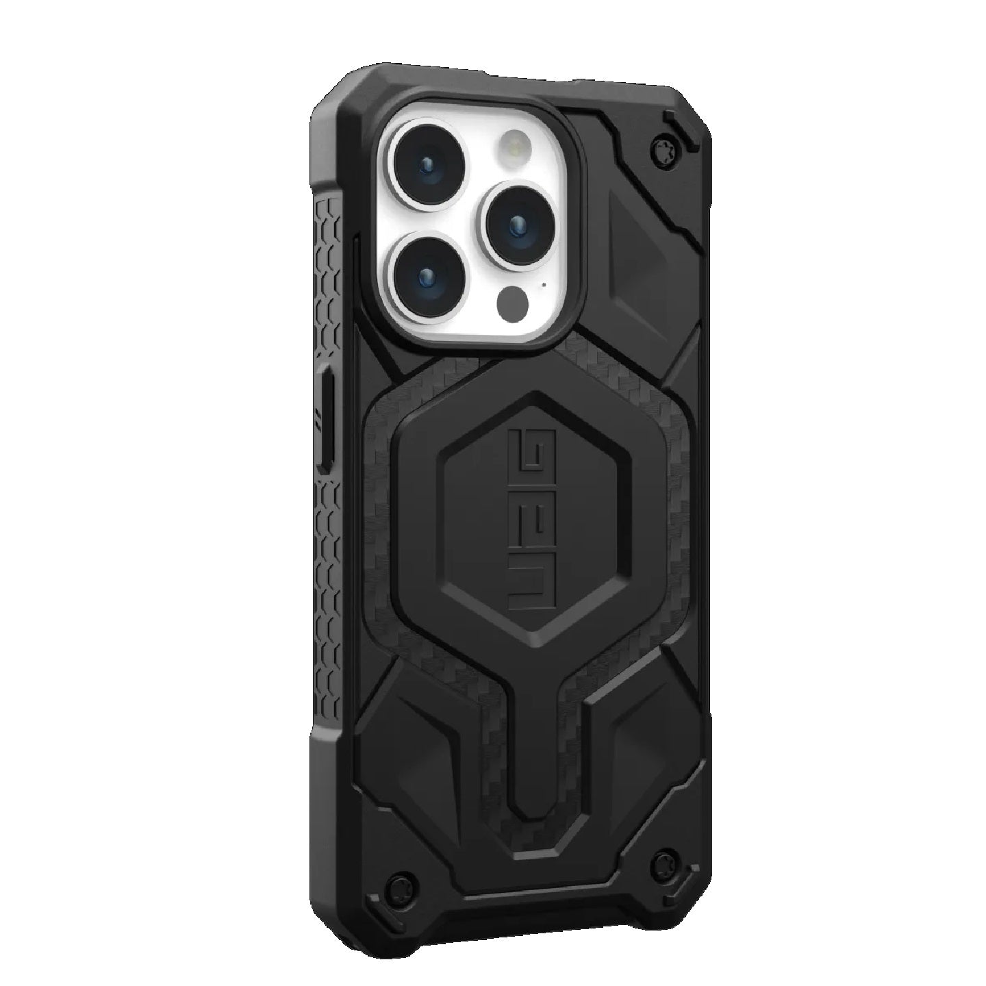 UAG Monarch Pro MagSafe Apple iPhone 15 Pro (6.1') Rugged Case - Carbon Fiber (114221114242), 25ft. Drop Protection(7.6M), 10 Years Warranty