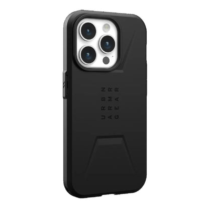 UAG Civilian Magsafe Apple iPhone 15 Pro (6.1') Rugged Case - Black (114275114040), 20ft. Drop Protection(6M),Raised Screen Surround,10 Years Warranty