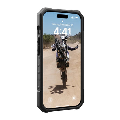 UAG Pathfinder MagSafe Apple iPhone 15 Pro (6.1') Rugged Case - Ash (114281113131),18ft. Drop Protection (5.4M), Tactical Grip, 10 Years Warranty