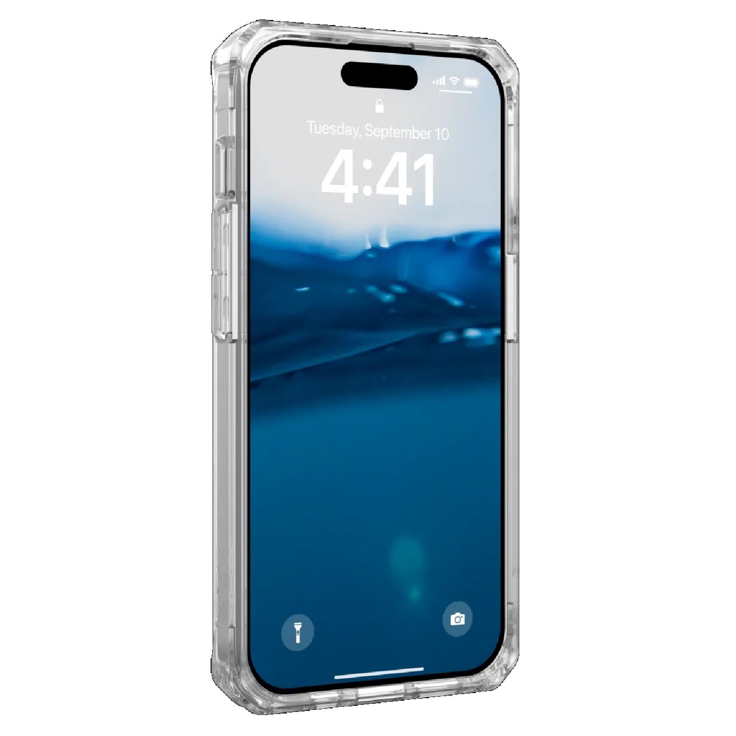 UAG Plyo Apple iPhone 15 Pro (6.1') Rugged Case - Ice (114285114343), 16ft. Drop Protection (4.8M), Raised Screen Surround, 10 Years Warranty