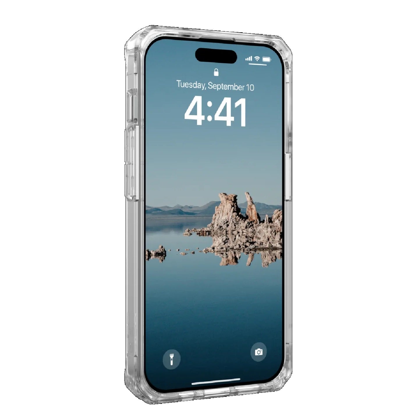 UAG Plyo MagSafe Apple iPhone 15 Pro (6.1') Rugged Case - Ice/Silver (114286114333), 16ft. Drop Protection (4.8M), 10 Years Warranty
