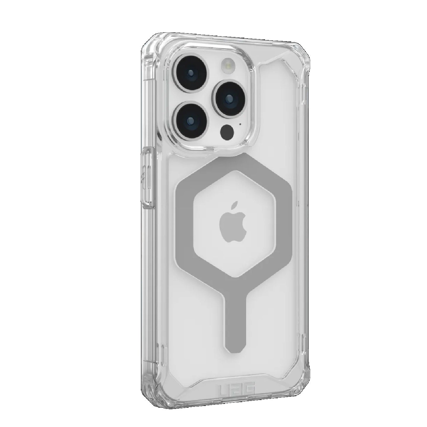 UAG Plyo MagSafe Apple iPhone 15 Pro (6.1') Rugged Case - Ice/Silver (114286114333), 16ft. Drop Protection (4.8M), 10 Years Warranty