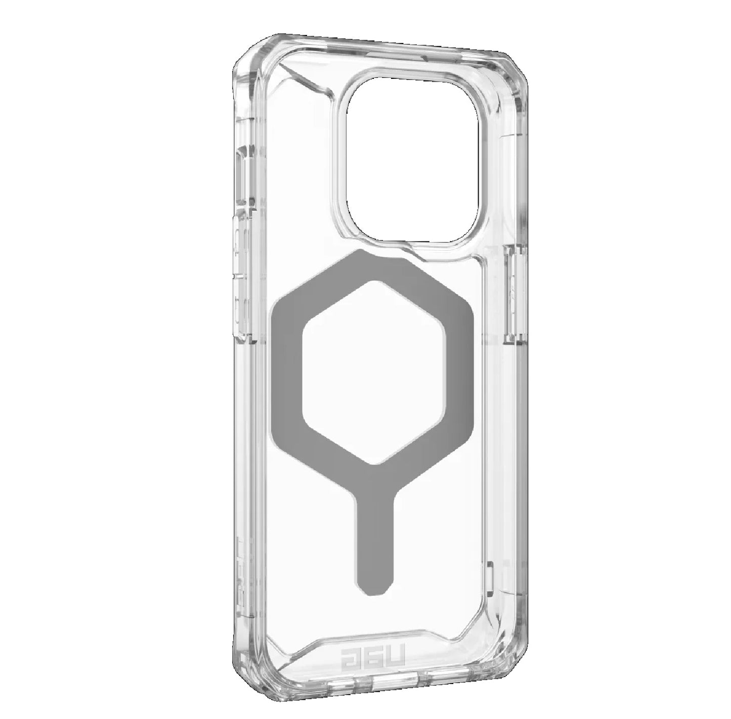 UAG Plyo MagSafe Apple iPhone 15 Pro (6.1') Rugged Case - Ice/Silver (114286114333), 16ft. Drop Protection (4.8M), 10 Years Warranty