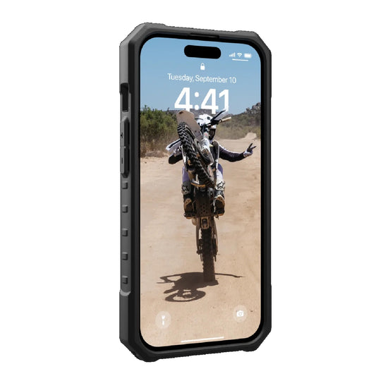 UAG Pathfinder MagSafe Apple iPhone 15 (6.1') Rugged Case - Ice (114291114343), 18ft. Drop Protection (5.4M), Tactical Grip, 10 Years Warranty