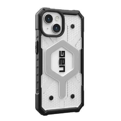 UAG Pathfinder MagSafe Apple iPhone 15 (6.1') Rugged Case - Ice (114291114343), 18ft. Drop Protection (5.4M), Tactical Grip, 10 Years Warranty