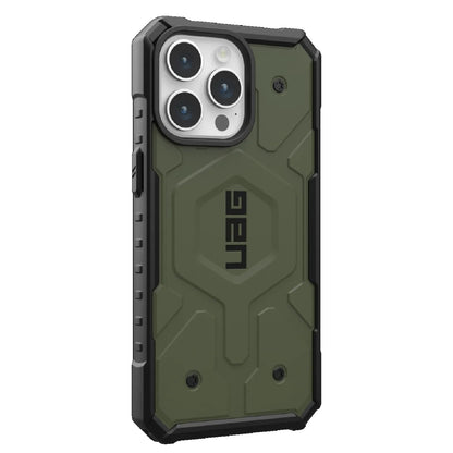 UAG Pathfinder MagSafe Apple iPhone 15 Pro Max (6.7') Rugged Case - Olive Drab(114301117272),18ft. Drop Protection(5.4M), 10 Years Warranty