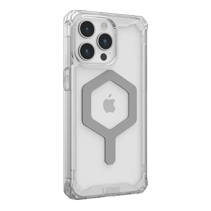 UAG Plyo MagSafe Apple iPhone 15 Pro Max (6.7') Rugged Case - Ice/Silver(114305114333),16ft. Drop Protection (4.8M), 10 Years Warranty