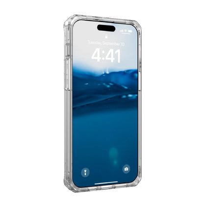 UAG Plyo Apple iPhone 15 Pro Max (6.7') Rugged Case - Ice (114310114343), 16ft. Drop Protection (4.8M), Raised Screen Surround, 10 Years Warranty