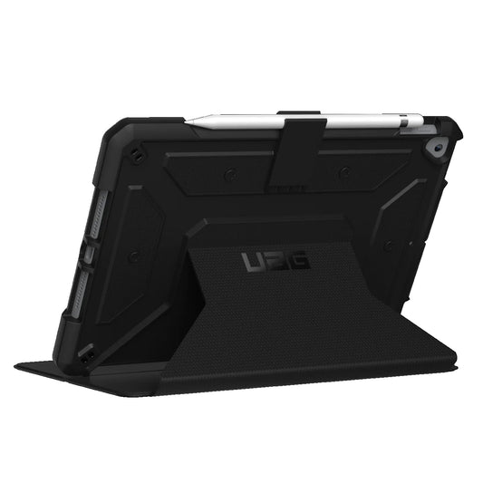 UAG Metropolis Apple iPad (10.2') (9th/8th/7th Gen) Folio Rugged Case - Black(121916114040), DROP+ Military Standard, 1 Year Warranty
