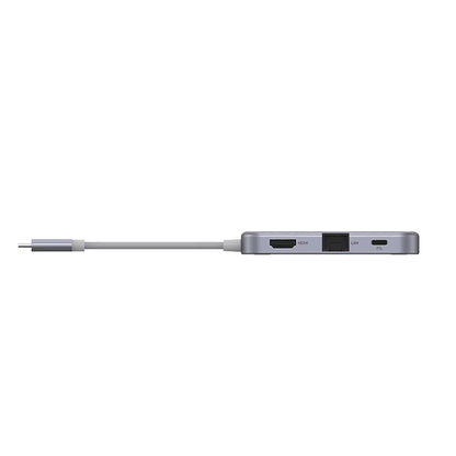 Pisen 11-in-1 Multi-Port USB-C Multiport Hub Adapter Docking Station 4xUSB-A(3.0 &2.0) 1xUSB-C 100W PD 1x4K HDMI 1xRJ-45 1xSD 1xTF 1xVGA 1x3.5mm Audio