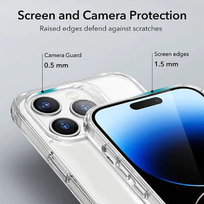 Phonix Apple iPhone 16e/ iPhone 15/ iPhone 14/ iPhone 13 (6.1') Clear Rock Shockproof Case - Ultra-thin, Lightweight, Crystal Clear,10 Years Warranty