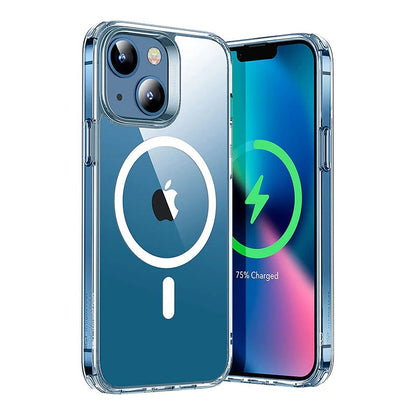 Phonix Apple iPhone 16e/ iPhone15/ iPhone 14/ iPhone 13 (6.1') Clear Rock Shockproof Case With MagSafe - Ultra-thin, Lightweight,10 Years Warranty