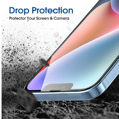 USP Apple iPhone 16 / iPhone 15 (6.1') Tempered Glass Screen Protector : Full Coverage, Easy Align Dust-free Tray, 9H Hardness, Bubble-Free