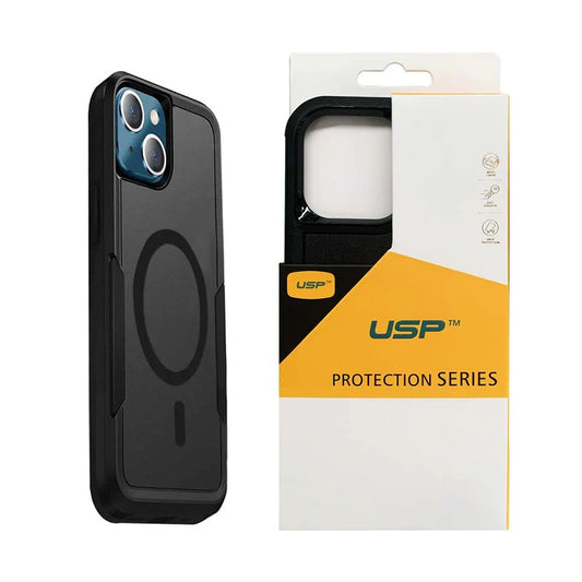 USP Apple iPhone 16 (6.1') Armor Rugged Case With MagSafe Black - Military-Grade,  Multi layers, No-Slip, Sleek, Ultimate Protection, 3 Year Warranty