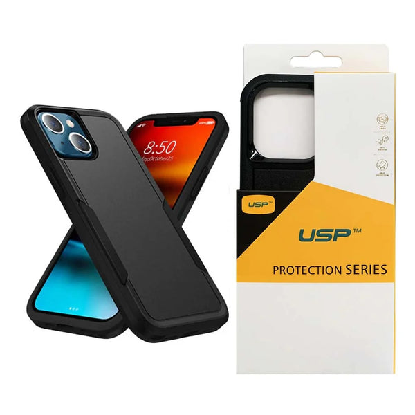 USP Apple iPhone 16 Plus (6.7') Armor Rugged Case Black - Military-Grade, Multi layers, No-Slip, Sleek, Strong & Durable, 3 Year Warranty