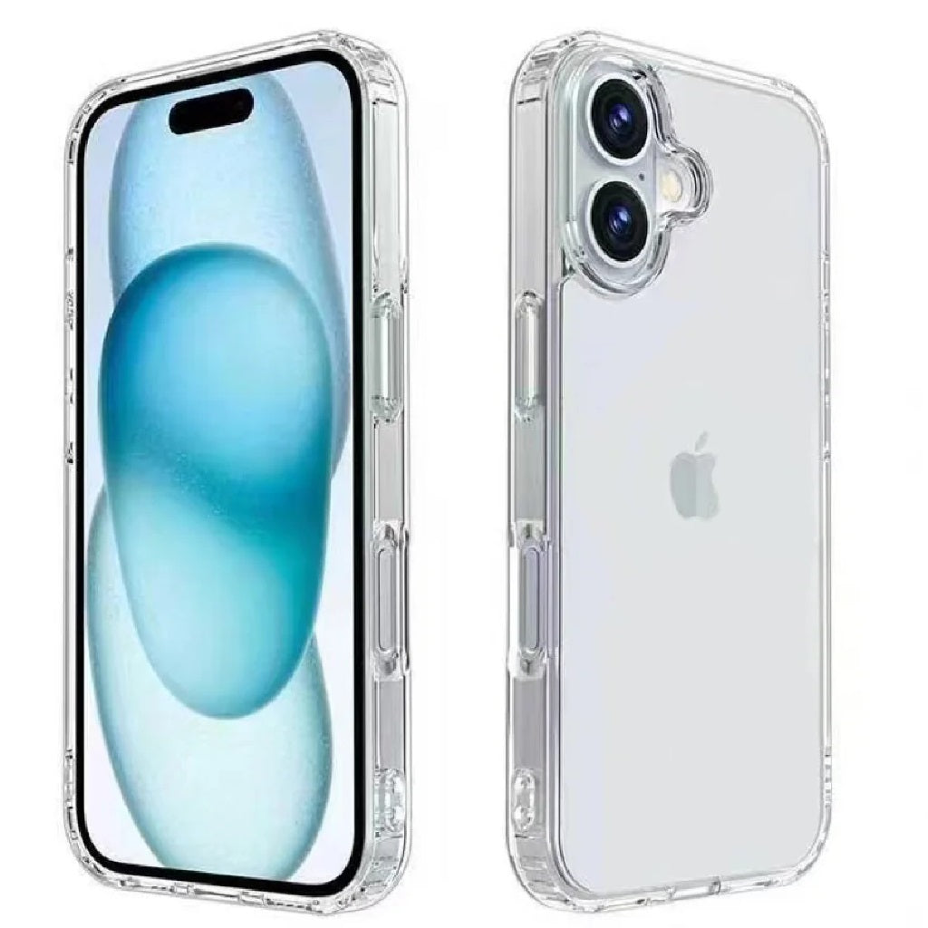 USP Apple iPhone 16 Plus (6.7') Clear Rock Shockproof Case - Ultra-Thin, Lightweight, Non-Slip, Multi-Layer, Strong Materials, 3 Year Warranty