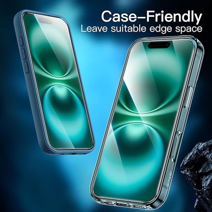 USP Apple iPhone 17 Pro / iPhone 17 / iPhone 16 Pro (6.3') Armor Glass Full Cover Tempered Glass Screen Protector - 5X Anti Scratch Technology