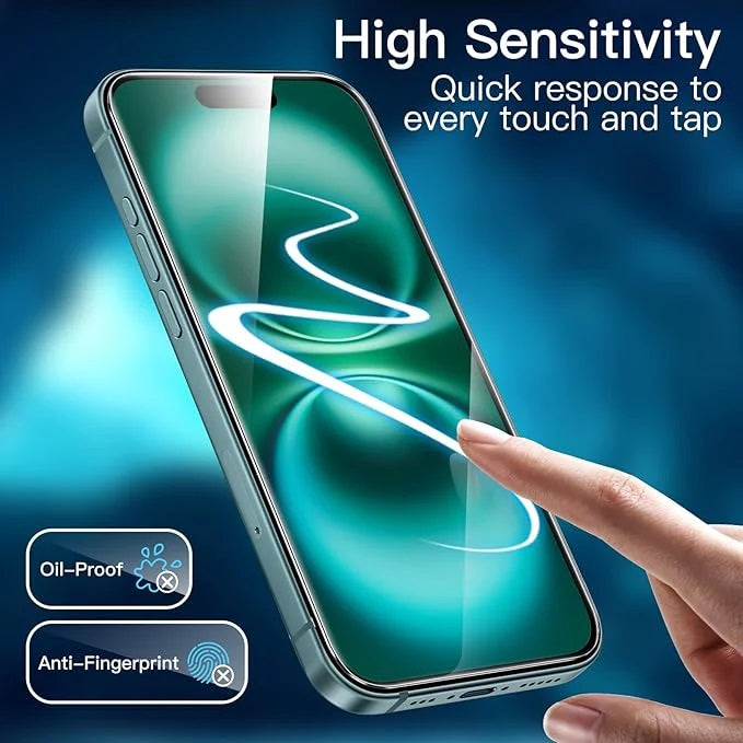 USP Apple iPhone 17 Pro Max / 16 Pro Max (6.9') Armor Glass Full Cover Screen Protector - 5X Anti Scratch Technology, 9H Surface Hardness