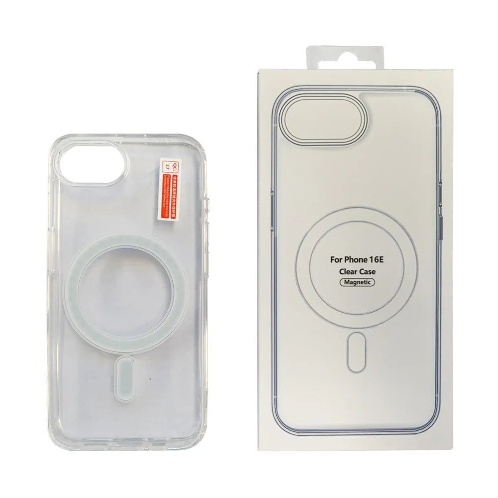 USP Apple iPhone 17e /  iPhone 16e (6.1') Clear Case with MagSafe - Built-in magnets, Scratch Resistant, Crystal Clear,Shockproof, 5 Years Warranty