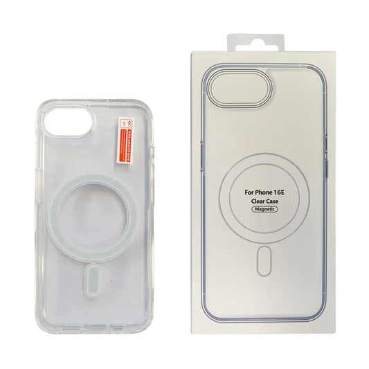 USP Apple iPhone 17e /  iPhone 16e (6.1') Clear Case with MagSafe - Built-in magnets, Scratch Resistant, Crystal Clear,Shockproof, 5 Years Warranty