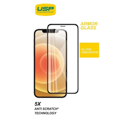 USP Apple iPhone Air (6.5') Armor Glass Full Cover Screen Protector - Impact-Resistant, Smooth Edges, 5 Years Warranty