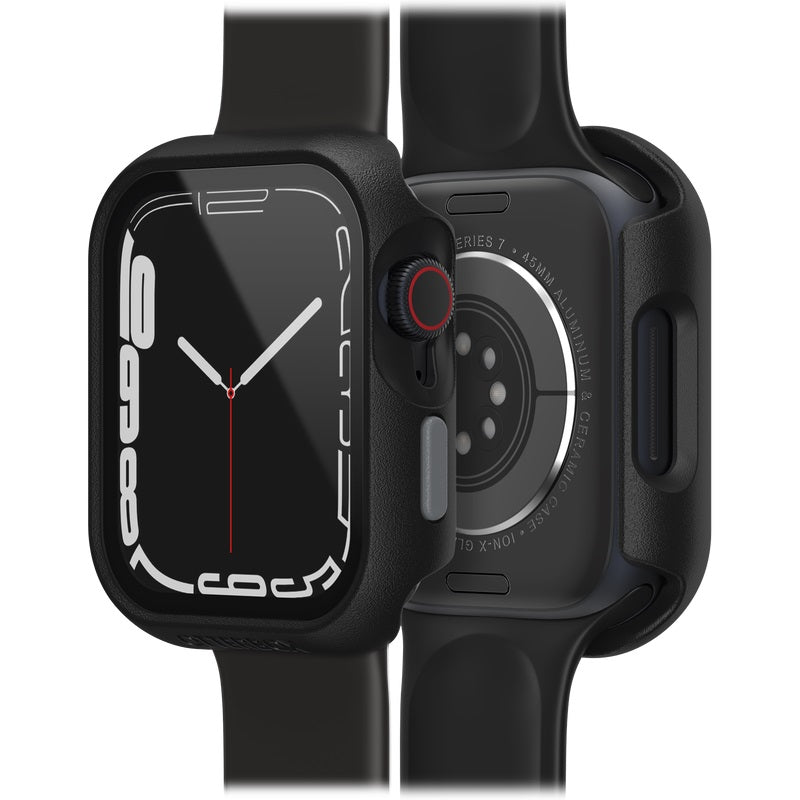 Otterbox Apple Watch Series 9/8/7 45MM Eclipse Case with Screen Protector - Pavement (Black / Grey) (77-90529), Guards Display, 2 Years Warranty
