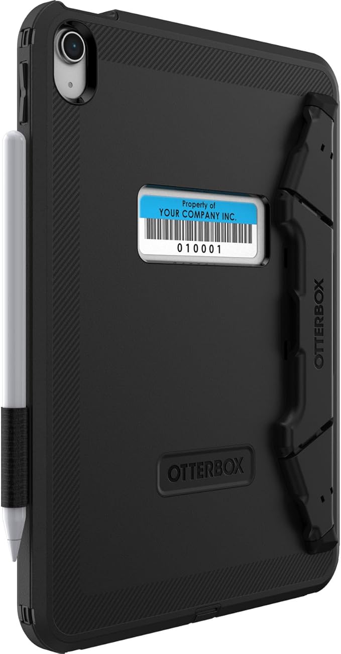OtterBox Defender Apple iPad (11.0') 11th Gen (A16)/iPad 10th Gen (10.9') Kickstand Case Black for EDU, No Retail, Built-in Screen Protector, 7 Years