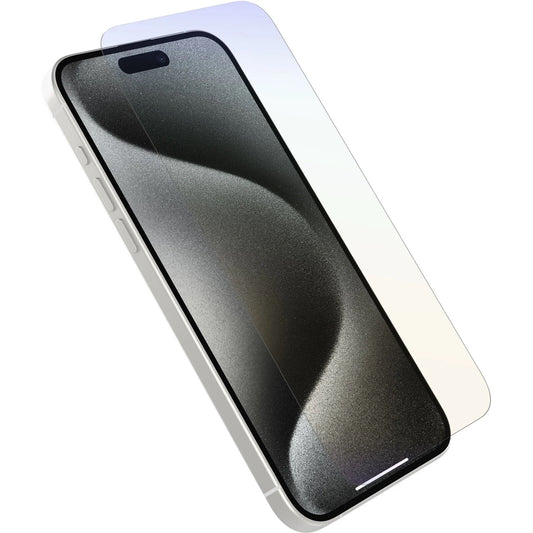 OtterBox Premium Pro Glass Antimicrobial Anti-Blue Light Apple iPhone 15 Pro Max (6.7') Screen Protector Clear - No Retail Packaging, 2 Years Warranty