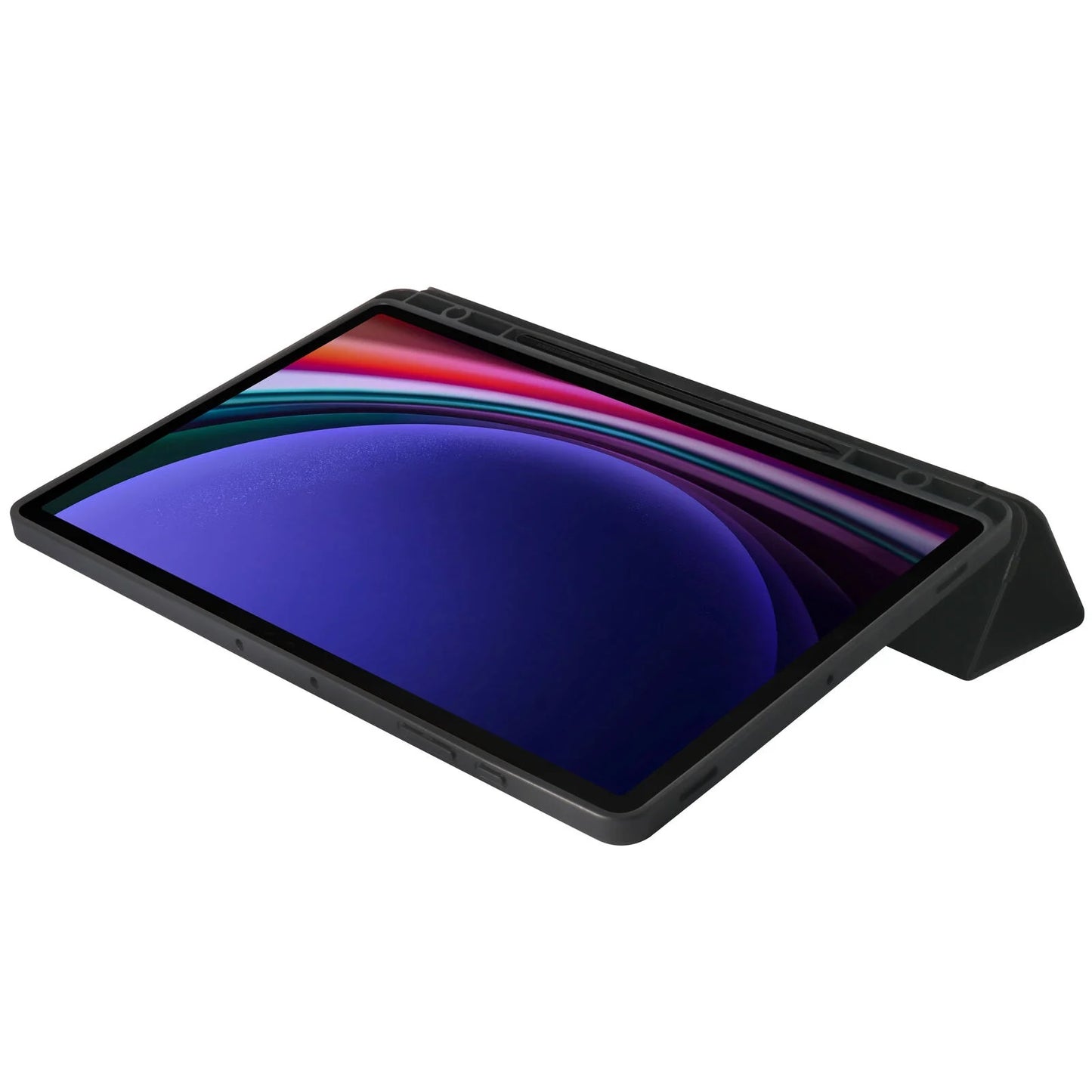 OtterBox React Folio Samsung Galaxy Tab S10+/ Tab S9+ (12.4') Case Black - (77-95124), DROP+ Military Standard, Pencil Holder, 7 Years Warranty