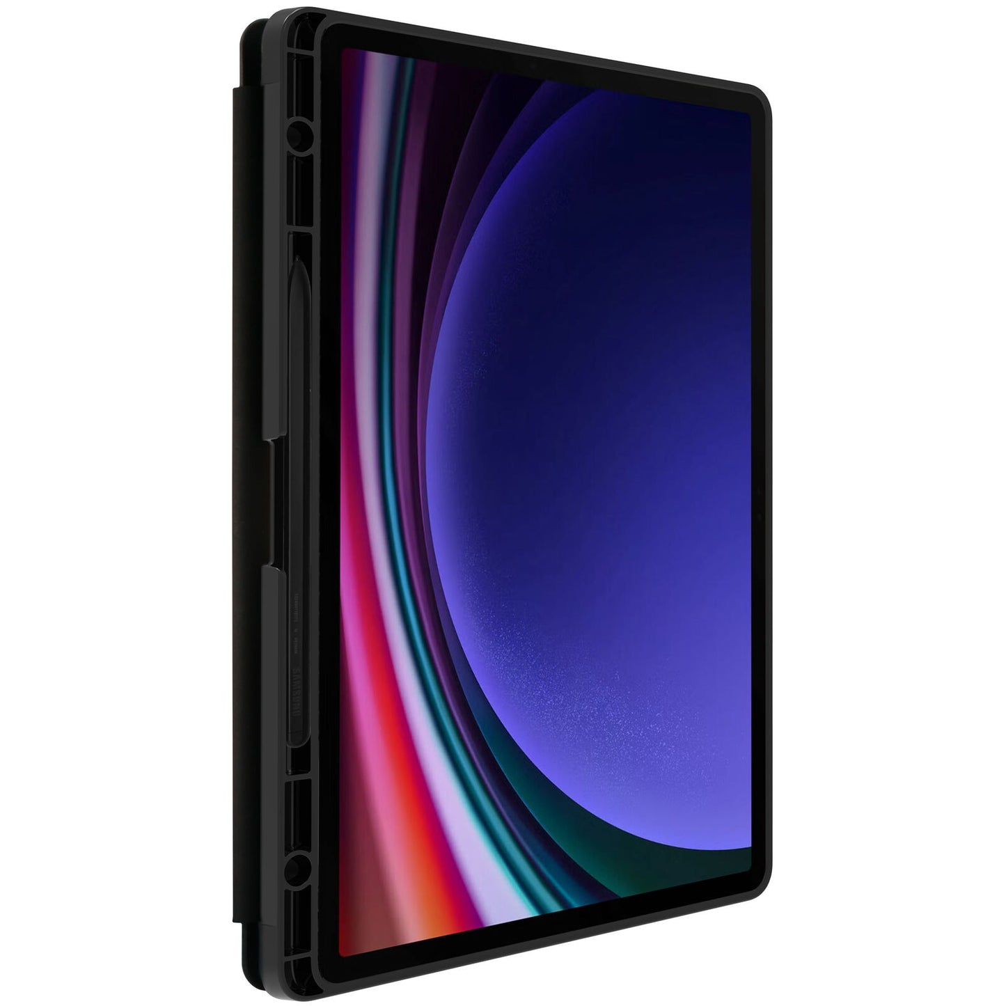 OtterBox React Folio Samsung Galaxy Tab S10+/ Tab S9+ (12.4') Case Black - (77-95124), DROP+ Military Standard, Pencil Holder, 7 Years Warranty