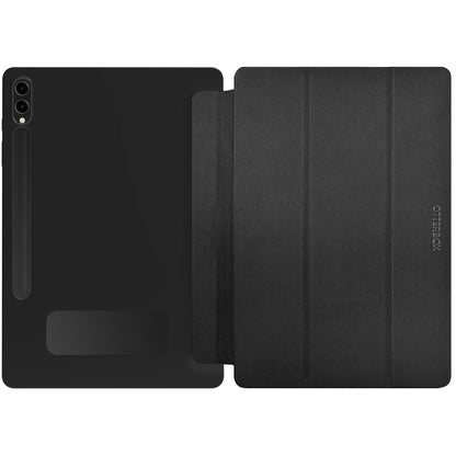 OtterBox React Folio Samsung Galaxy Tab S10+/ Tab S9+ (12.4') Case Black - (77-95124), DROP+ Military Standard, Pencil Holder, 7 Years Warranty