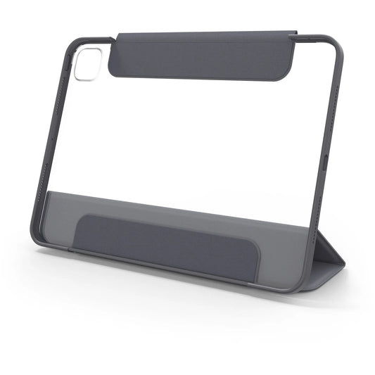 OtterBox Symmetry Folio Apple iPad Pro (11') (M5/M4) (6th/5th Gen) Case Thunderstorm (Clear/Dark Grey) - (77-95257), Pencil Storage, 7 Years Warranty