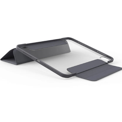 OtterBox Symmetry Folio Apple iPad Pro (11') (M5/M4) (6th/5th Gen) Case Thunderstorm (Clear/Dark Grey) - (77-95257), Pencil Storage, 7 Years Warranty