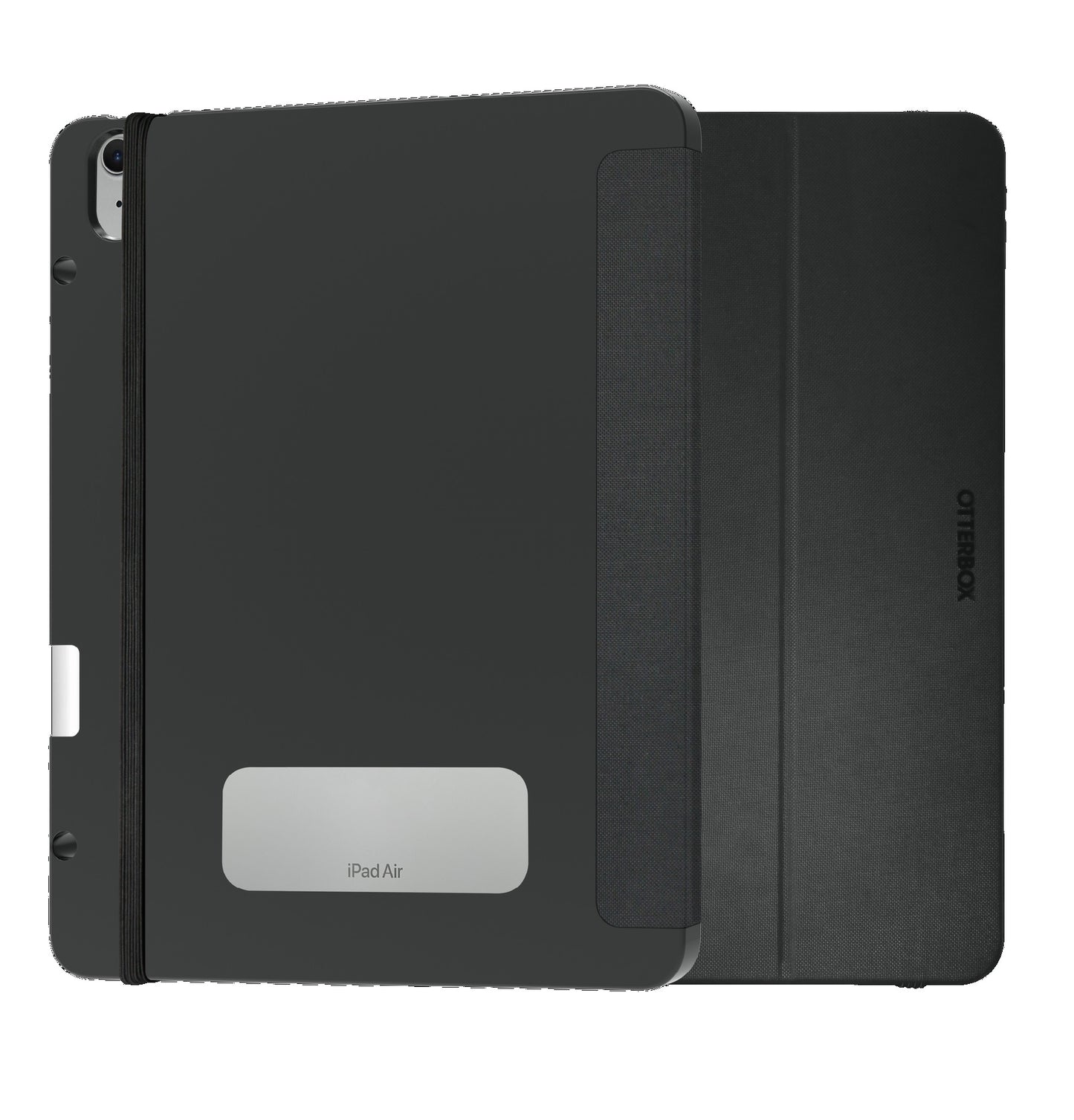 OtterBox React Folio Apple iPad Air (13') (M3/M2) (7th/6th Gen) Case Black - (77-95351), DROP+ Military Standard, Pencil Holder, 7 Years Warranty