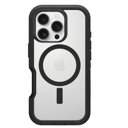 OtterBox Defender XT MagSafe Apple iPhone 16 Pro (6.3') Case Clear/Black - (77-96112), DROP+ 7X Military Standard,Multi-Layer, 7 Years Warranty