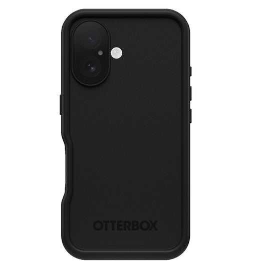 OtterBox FRE MagSafe Apple iPhone 16 (6.1') Case Black - (77-96144), DROP+ 5X Military Standard,2M IP68,Built-In Screen Protector, 7 Years Warranty