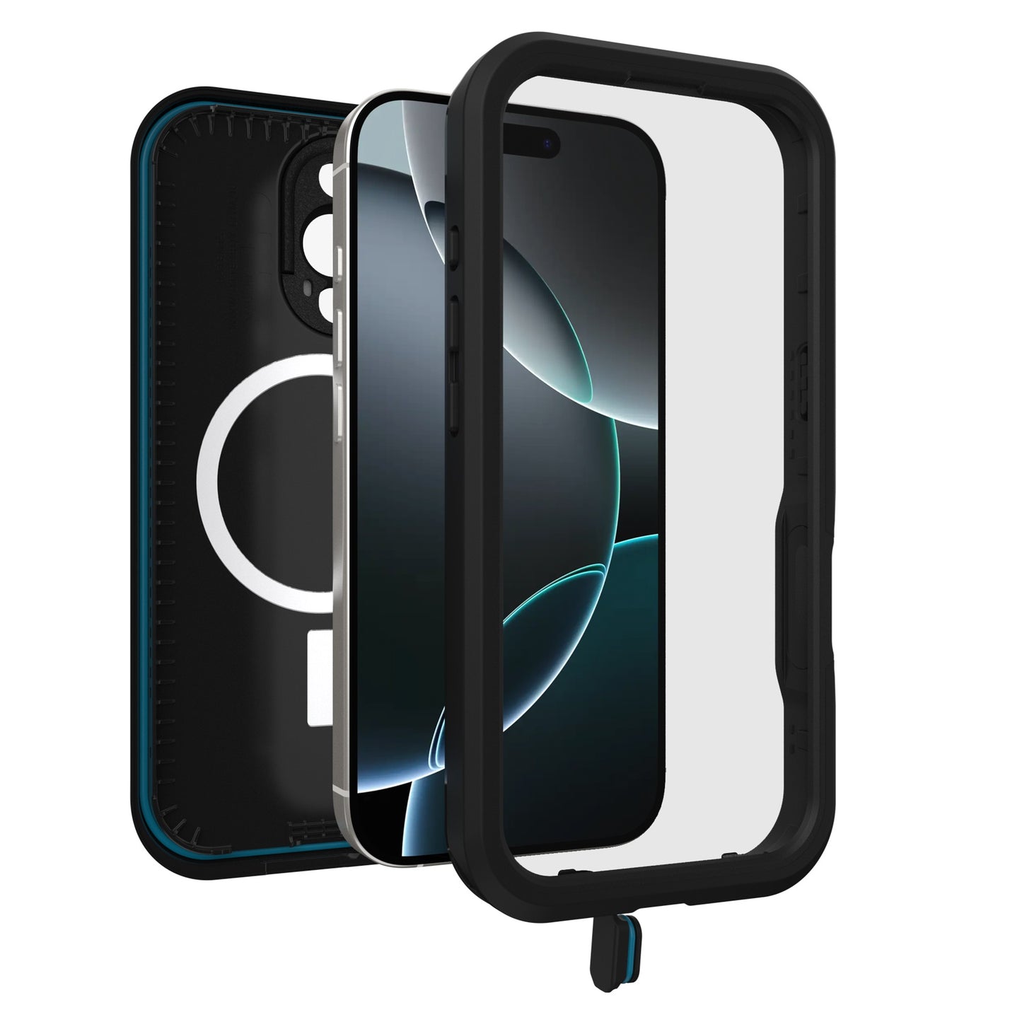 OtterBox FRE MagSafe Apple iPhone 16 Pro Max (6.9') Case Black - (77-96158), DROP+ 5X Military Standard, Built-In Screen Protector, 7 Years Warranty