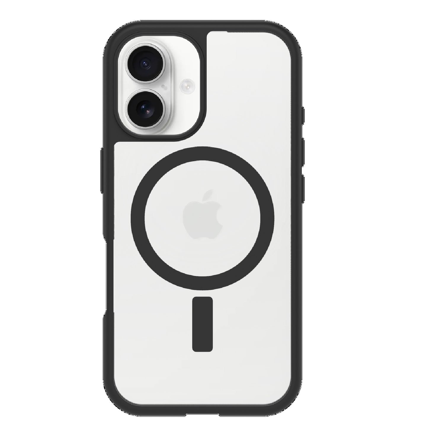 OtterBox React MagSafe Apple iPhone 16 Plus (6.7') Case Clear/Black-(77-96235),DROP+ Military Standard,Hard Case with Soft Grip Edges,7 Years Warranty
