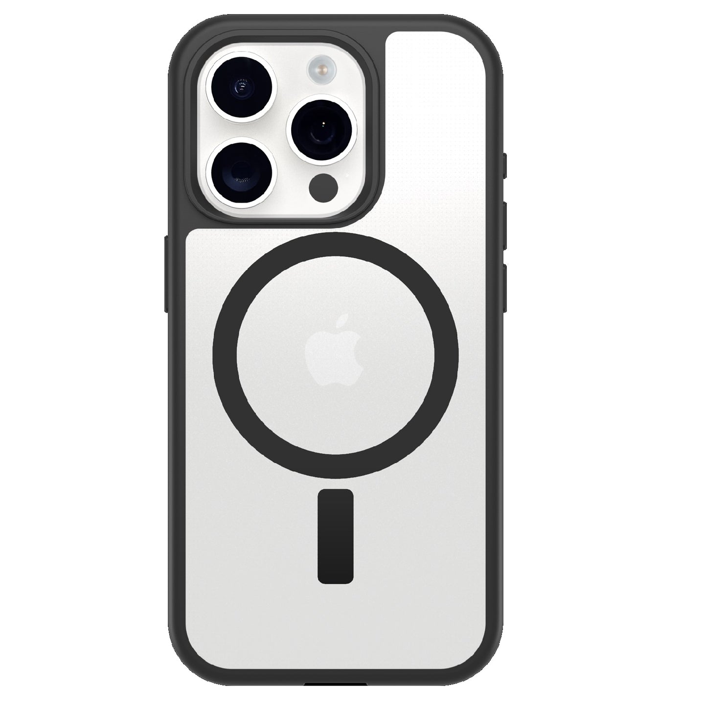 OtterBox React MagSafe Apple iPhone 16 Pro (6.3') Case Clear/Black -(77-96251),DROP+ Military Standard,Hard Case with Soft Grip Edges,7 Years Warranty