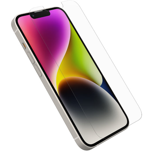 OtterBox Premium Glass Antimicrobial Apple iPhone 16e / iPhone 14/ iPhone 13 Pro/ iPhone 13 (6.1') Screen Protector Clear-(77-96629),2 Years Warranty