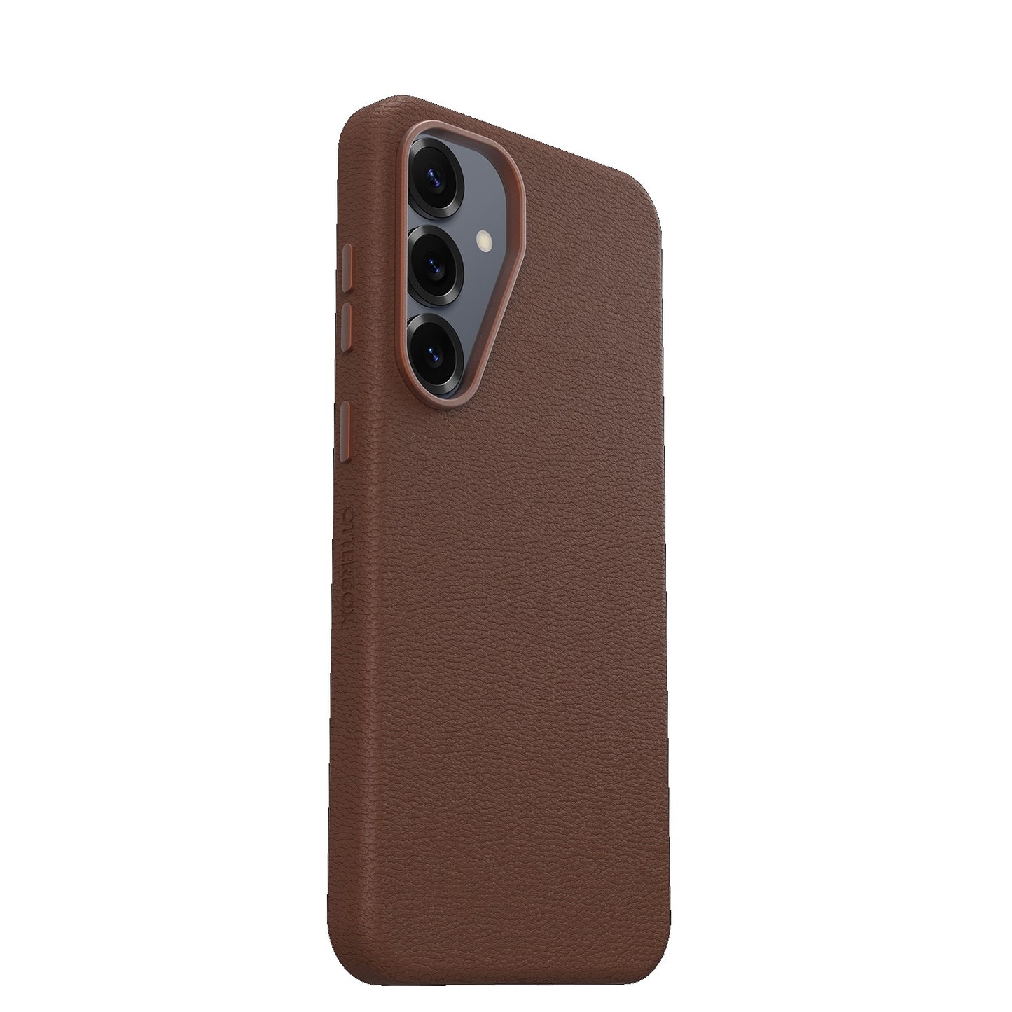 OtterBox Symmetry Cactus Leather Samsung Galaxy S25 5G (6.2') Case Rich Adobe (Brown) - (77-97387), DROP+ 3X Military Standard, 7 Years Warranty
