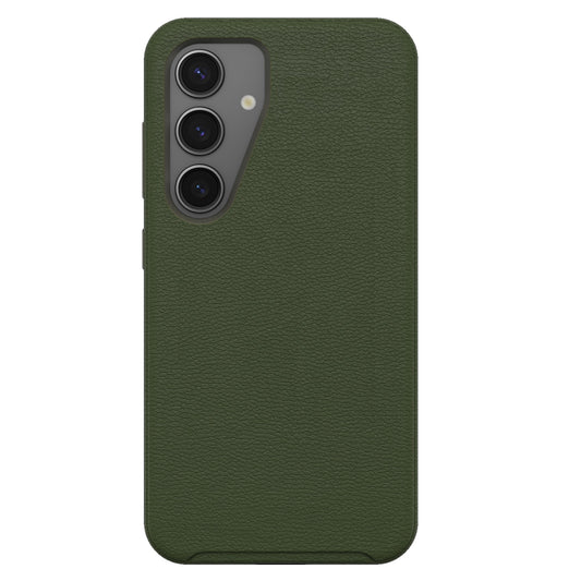 OtterBox Symmetry Cactus Leather Samsung Galaxy S25 5G (6.2') Case Cactus Grove Green - (77-97389), DROP+ 3X Military Standard, 7 Years Warranty