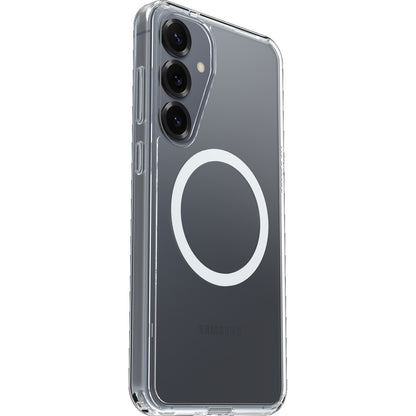 OtterBox Symmetry Clear Magnets Samsung Galaxy S25+ 5G (6.7') Case Clear - (77-97464), DROP+ 3X Military Standard, Raised Edges, 7 Years Warranty