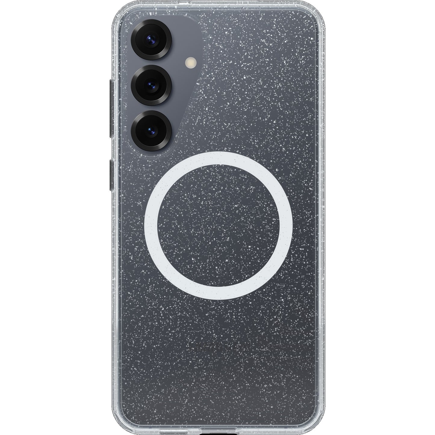 OtterBox Symmetry Clear Magnets Samsung Galaxy S25+ 5G (6.7') Case Stardust 3.0 (Clear) - (77-97468), DROP+3X Military Standard, 7 Years Warranty
