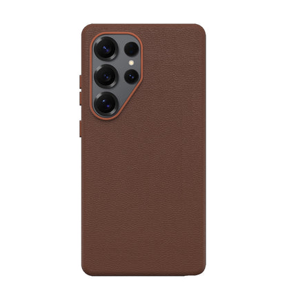OtterBox Symmetry Cactus Leather Samsung Galaxy S25 Ultra 5G (6.9') Case Rich Adove Brown - (77-97509), DROP+ 3X Military Standard, 7 Years Warranty